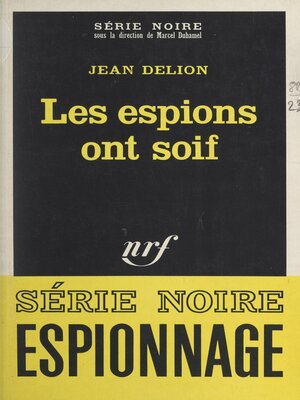 cover image of Les espions ont soif